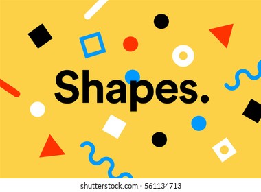 Simple geometric shape - hipster vector pattern