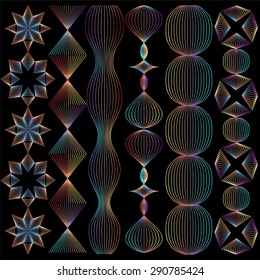 simple geometric shape on the black background