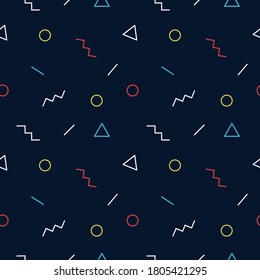 simple geometric shape repeated pattern on dark background