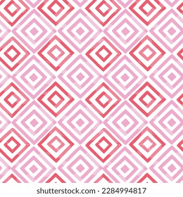 Simple geometric shape seamless pink background. Square and line vector pattern.Very beautiful seamless pattern design for decorating, 