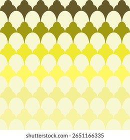 Formas geométricas simples en estilo árabe sin patrón retro con fondo amarillo ombre.