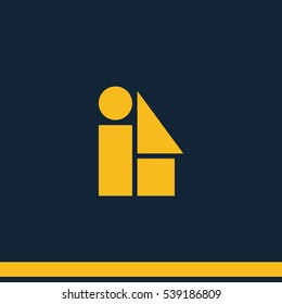 Simple geometric shapes icon. Circle, triangle, square, rectangle illustration.
