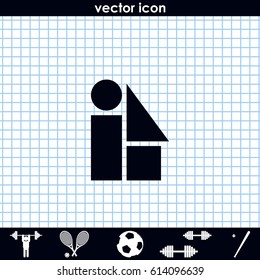 Simple geometric shapes icon. Circle, triangle, square, rectangle illustration.