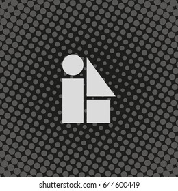 Simple geometric shapes icon. Circle, triangle, square, rectangle illustration.