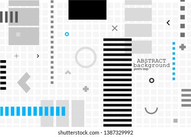 Simple geometric shapes. Minimal design. Modern abstract background.