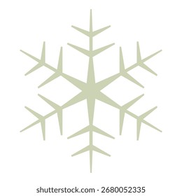 simple geometric snowflake vector illustration