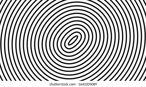simple geometric spiral stripped black and white line background pattern design.