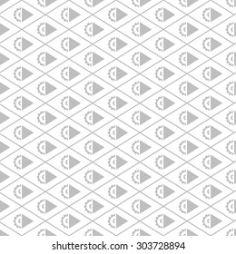 Simple geometric steampunk seamless pattern