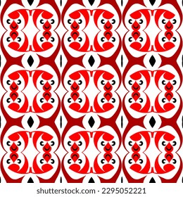 A simple geometric template can be used to create a stunning fabric print with a nature backdrop and seamless repeat. This type of fabric would be perfect for curtains, upholstery, or even wallpaper.