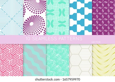Simple geometric texture. Collection of geometric minimalist patterns. Backgrounds and wallpapers. Textile ornament. Properly grouped and layered drag and drop to the swatch pallet.