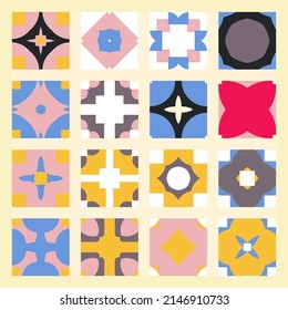 Simple geometric texture. Collection of seamless geometric minimalistic patterns. Backgrounds and wallpapers. Textile ornament. Properly grouped and layered drag and drop to the swatch pallet.