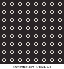 Simple geometric texture with rhombuses, Argyle vector seamless pattern. Abstract monochrome minimalist background, repeat tiles. Subtle dark design for prints, decoration, fabric, cover, digital, web