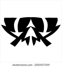 Logotipo tribal geométrico simple para la idea