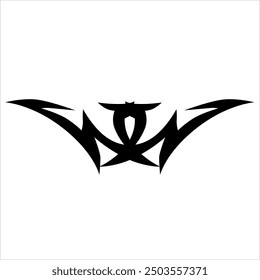 einfache geometrische Stamm für Logo-Idee