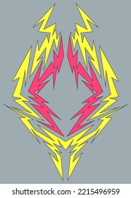 Simple geometric tribal tattoo pattern