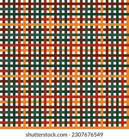 Simple geometric vector pattern with autumn season tone and Christmas theme grid on white background. for wallpaper, background, wrapper stuff, decorating anything.