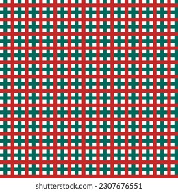 Simple geometric vector pattern with autumn season tone and Christmas theme grid on white background. for wallpaper, background, wrapper stuff, decorating anything.