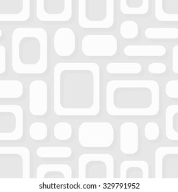 Simple geometric vector pattern - white frames abstract ornament Eps8