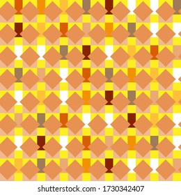Simple geometric vector seamless pattern in yellow colors for decoration, packaging, textile.
