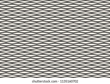 Simple Geometric Wave Seamless Pattern. Vector Illustration.