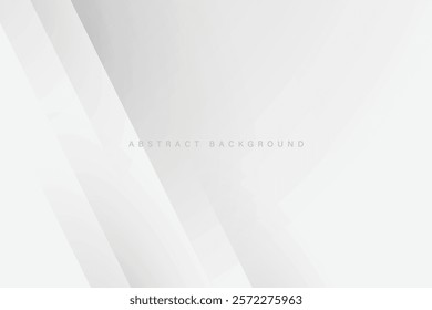 simple geometric white light background abstract design. premium vector eps10