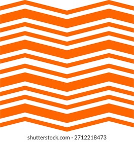 Einfache geometrische Zigzag Orange und weißer Hintergrund nahtloses Muster