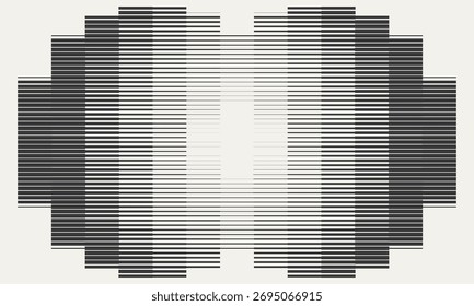 Simple geometrical background with transition, linear shape, halftone