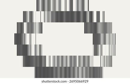 Simple geometrical background with transition, linear shape, halftone