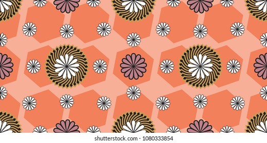 a simple geometrical and colorful pattern