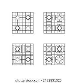 Einfache geometrische Figur für Ihr Projekt. Einfache geometrische Form mit Sechseck und Rhombus. Basis Vektorgrafik Form für Raster.