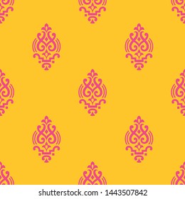 Simple geometrical pattern with yellow background