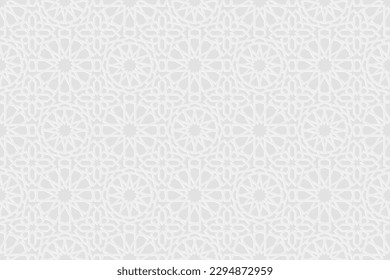 Simple geometry islamic tile with beautifull arabian theme pattern eps