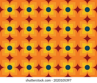 simple geometry pattern design. seamless flat shapes pattern illustration
