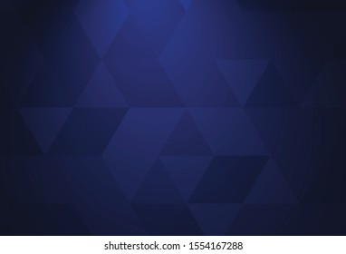 Simple geometry wallpaper on dark blue background. Suitable for corporate brand identity and promotional items backdrop like web banner, flyer, poster, brochure and business card.