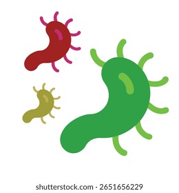 Simple Germ Icon for Virus or Microbiology Illustration
