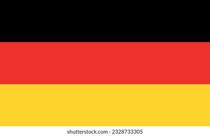 Simple bandera oficial de Alemania vector de ilustración Eps.