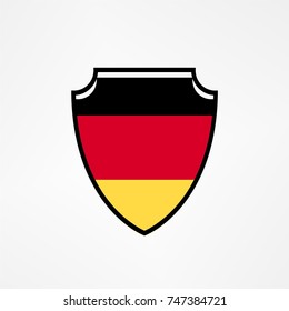 simple germany shield icon