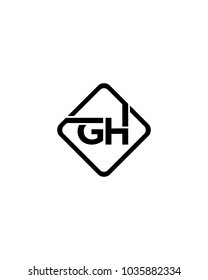Simple GH initial Logo design template vector illustration