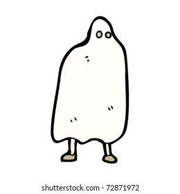 simple ghost costume cartoon