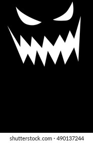 simple ghost face vector design