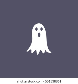 simple ghost icon design