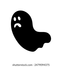 simple Ghost icon .Ghost silhouette halloween specter. Vector illustration.