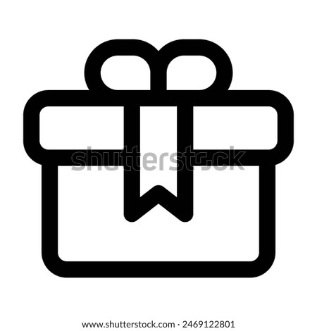 Simple Gift icon. The icon can be used for websites, print templates, presentation templates, illustrations, etc