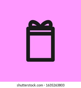 simple gift icon design template