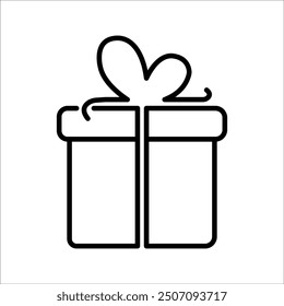 Simple Gift Icon. Icons can be used for websites, print templates, presentation templates, illustrations, etc