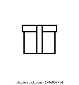 Simple gift line icon. Vector sign for mobile app and web sites.
