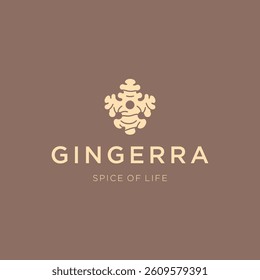 Simple Ginger Logo – A minimalist ginger logo representing spice and wellness.