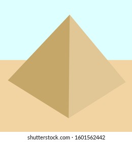 a simple giza pyramid vector