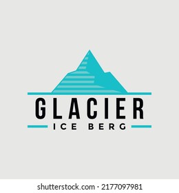 Einfaches Logo-Design für Gletschereisberg 
