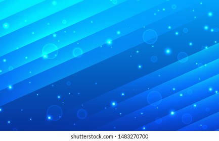 Simple Glare Background in blue gradient